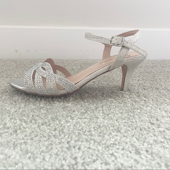 Sparkly Rhinestone Heels Sandals - Picture 4 of 5